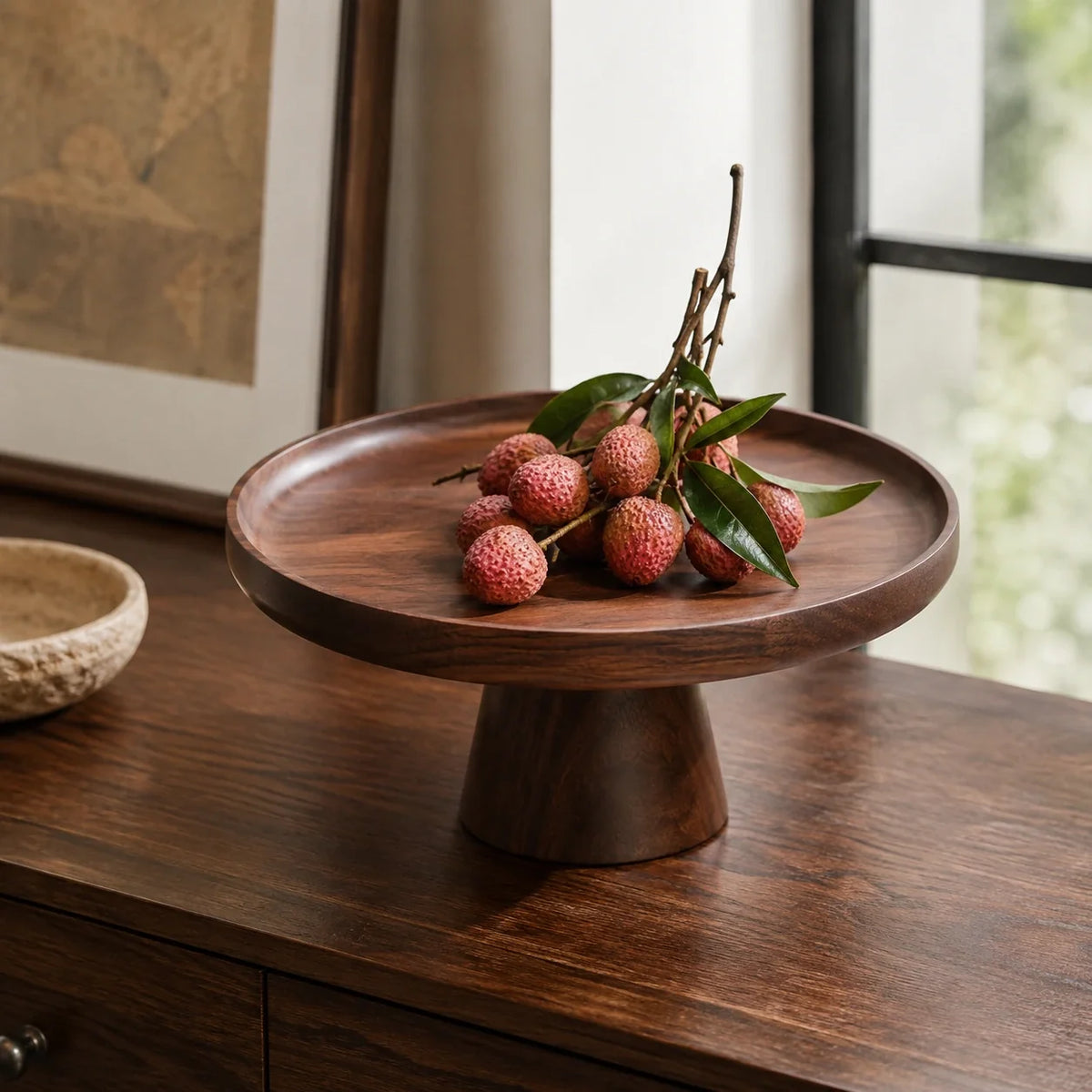 Bandeja Pedestal Évora em Madeira