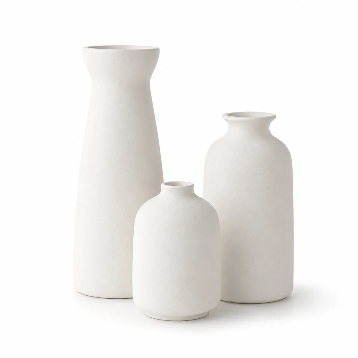 Conjunto de Vasos Maelle em Cerâmica com 3 Peças